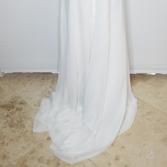 DAVID'S BRIDAL Wedding Dress Size 8 Ivory - Picture 5 of 7